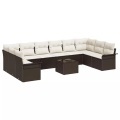 VidaXL - Garten-sofa poly-rattan, One Size, Braun