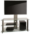 TV Möbel Fernsehschrank Rack Fernseh Subwoofer Alu Glas Tisch Bulmo Silber TV Möbel Fernsehschrank Rack Fernseh Subwoofer Alu Glas Tisch Bulmo Silber