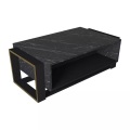 Couchtisch mit 1 Ablage - e Marmor-Optik & goldfarben - COMEBI Couchtisch mit 1 Ablage - e Marmor-Optik & goldfarben - COMEBI