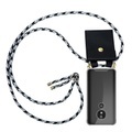 Handy Kette für Motorola MOTO E5 G6 PLAY Silikon mit Gold Ringen