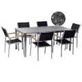 Gartentisch Set aus Sicherheitsglas Modern COSOLETOGROSSETO Gartentisch Set aus Sicherheitsglas Modern COSOLETOGROSSETO