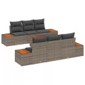 VidaXL - Garten-sofa-set poly-rattan, One Size, Grau