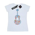 Coco Guitar Pattern Tshirt Damen Weiss XXL