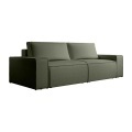 Sofa 4-Sitzer - Mit Schlaffunktion - Strukturstoff - Grün - AMELIA Sofa 4-Sitzer - Mit Schlaffunktion - Strukturstoff - Grün - AMELIA