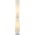 SalesFever - Stehlampe rund 120 cm - Weiss