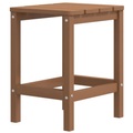 vidaXL, vidaXL Adirondack-Gartentisch Braun 38x38x46 cm HDPE