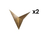 Vente-unique, Wandleuchte 2er-Set - Metall - 34 x 5 x 34 cm - Goldfarben - BIRDO Wandleuchte 2er-Set - Metall - 34 x 5 x 34 cm - Goldfarben - BIRDO