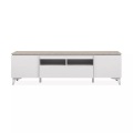 Calicosy - TV-Möbel 2 Türen 1 Schublade L177 cm BERTRIX, One Size, Weiss