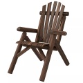 Northio, Northio - Adirondack Gartenstuhl Gartensessel Holzstuhl Hochlehner Mit Armlehne Tannenholz Braun 83 X 68 X 101 Cm, 1 Stück