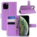 iPhone 11 Pro - Leder Etui Hülle mit Kartenfach