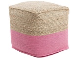 Beliani Pouf rosa 44 x 44 cm KIRAMA