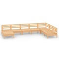 vidaXL 8-tlg. Garten-Lounge-Set Massivholz Kiefer