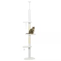 PawHut - Kratzbaum, One Size, Weiss