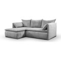 PASCAL MORABITO - Ecksofa mit Schlaffunktion TEODORA von Kord Ecke links, One Size, Grau