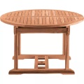 Gartentisch Teak ausziehbar rund 120-170x120