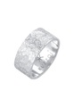 Ring Bandring Organic Struktur 925 Silber Unisex Taubengrau 64mm