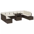 VidaXL - Garten-sofa poly-rattan, One Size, Braun