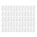 60x Haken Für Kleiderbügel - Weiß Unisex ONE SIZE