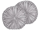 Kissen 2er Set aus Samtstoff Glamourös UDALA Kissen 2er Set aus Samtstoff Glamourös UDALA