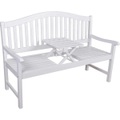 Gartenbank Singapur Eukalyptus Weiss 150 Unisex Weiss ONE SIZE
