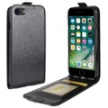 iPhone 8 / 7 - Klassisches Leder Flip Case mit Kartenfach