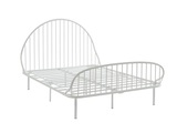 Vente-unique, Bett - 140 X 190 Cm - Metall - Weiß - Iselia Unisex Weiss 140X190CM