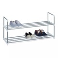 B2X - Schuhregal aus Metall silber, 92cm