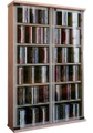VCM, Holz CD DVD Stand Regal Schrank Aufbewahrung Standregal Galerie Glastür Holz CD DVD Stand Regal Schrank Aufbewahrung Standregal Galerie Glastür