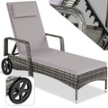 TecTake, Rattan Sonnenliege Cassis Rattan Sonnenliege Cassis