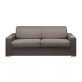 LINEA SOFA - Schlafsofa 4-Sitzer - Liegefläche: 160 cm - Matratzenhöhe: 22 cm - Stoff - Anthrazit - CALITO, One Size