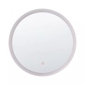 Beliani Badspiegel mit LED-Beleuchtung rund 58 x 58 cm YSER