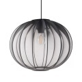 Beliani - Hängelampe aus Nylon Modern MARIETA, One Size, Schwarz
