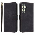 Cover-Discount - Galaxy S25 Ledertasche mit RFID Blocker, Schwarz