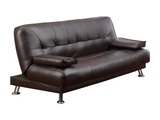 Vente-unique, Schlafsofa Klappsofa Kunstleder MAXIME Schlafsofa Klappsofa Kunstleder MAXIME