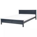 Beliani, Beliani Holzbett dunkelblau Lattenrost 180 x 200 cm OLIVET