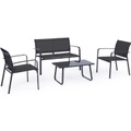 Sitzgruppe Arent anthrazit (4er-Set)
