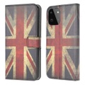 Galaxy A22 5G - Leder Hülle UK Flagge