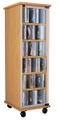 MID.YOU Cd-regal in buchefarbe , 'Valenza' _ Buchefarben , Holzwerkstoff , 10 Fächer , 31x97.5x35 cm , Dekorfolie,Nachbildung , 000657004601
