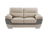 Vente-unique, Ledersofa 2Sitzer FRANCESCA Ledersofa 2Sitzer FRANCESCA