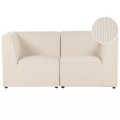 Beliani, 2 Sitzer Sofa aus Cord Modern LEMVIG 2 Sitzer Sofa aus Cord Modern LEMVIG
