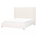 Bett mit Lattenrost aus Samtstoff Klassisch LUBBON Bett mit Lattenrost aus Samtstoff Klassisch LUBBON