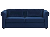 Schlafcouch aus Samtstoff Glamourös CHESTERFIELD Schlafcouch aus Samtstoff Glamourös CHESTERFIELD
