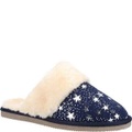 Hausschuhe Arianna, Sternemuster, Wildleder Damen Marine 39