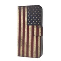 Cover-Discount, Galaxy S10 - Leder Hüllen Etui USA Amerika Flagge