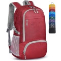 Only-bags.store, Leichter Faltbarer Rucksack - Packbare Rucksäcke, Kleine Faltbare Rucksäcke Wanderrucksack Wasserdicht Unisex Rot ONE SIZE
