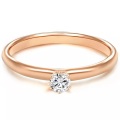 Damen Ring Damen Goldrosa 52