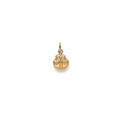 Anhänger Sternzeichen Waage Gelbgold 750, 16x9mm Damen Gelbgold ONE SIZE