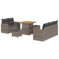 VidaXL - Garten-sofa poly-rattan, One Size, Grau