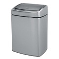undefined, Touch-Abfallsammler Volumen 10 l, BxHxT 213 x 395 x 275 mm Edelstahl, matt