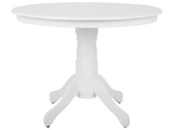 Beliani Esstisch weiss 100 cm rund AKRON